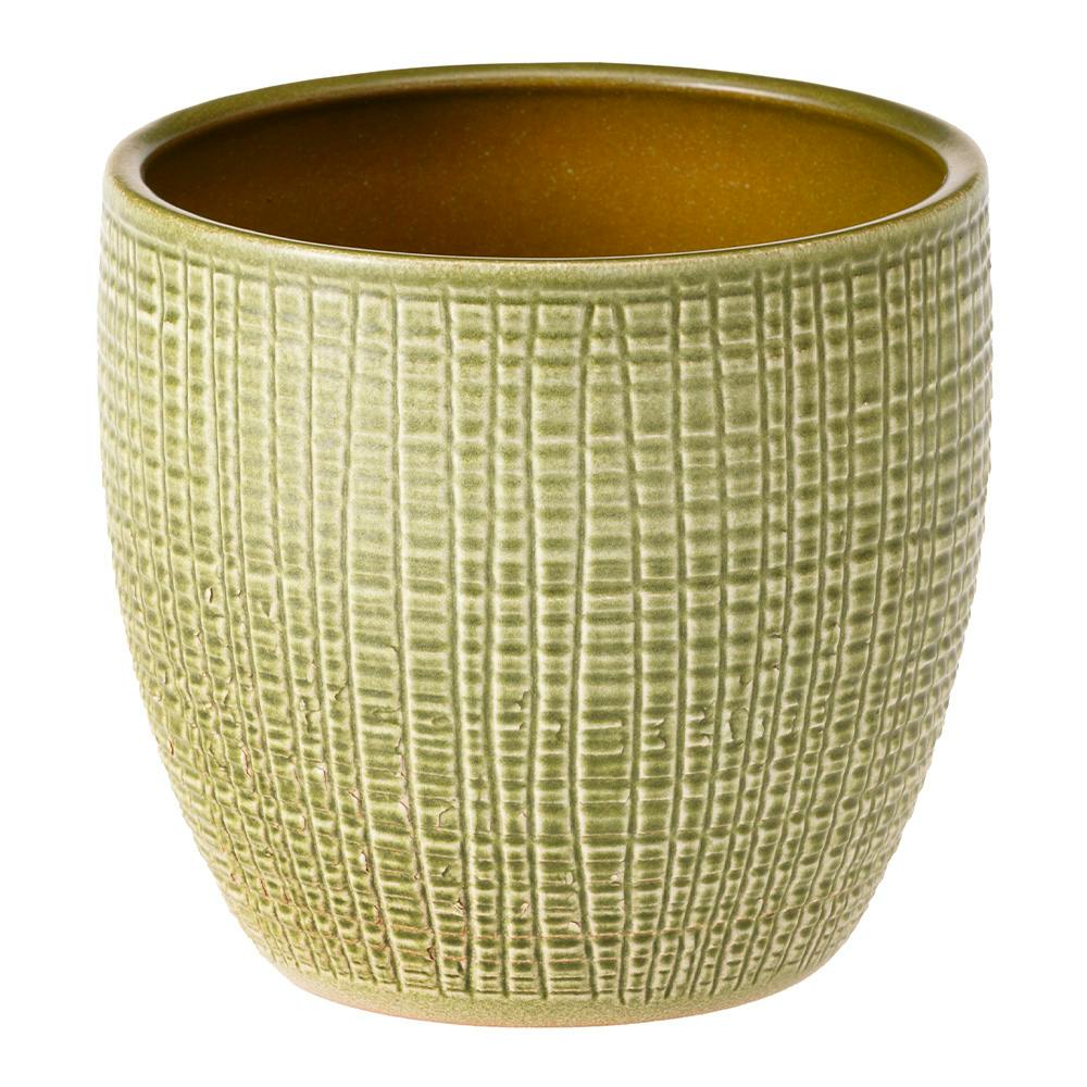 シューリッヒ セラミック鉢 4号 MENTA12 866-12 グリーン | 鉢