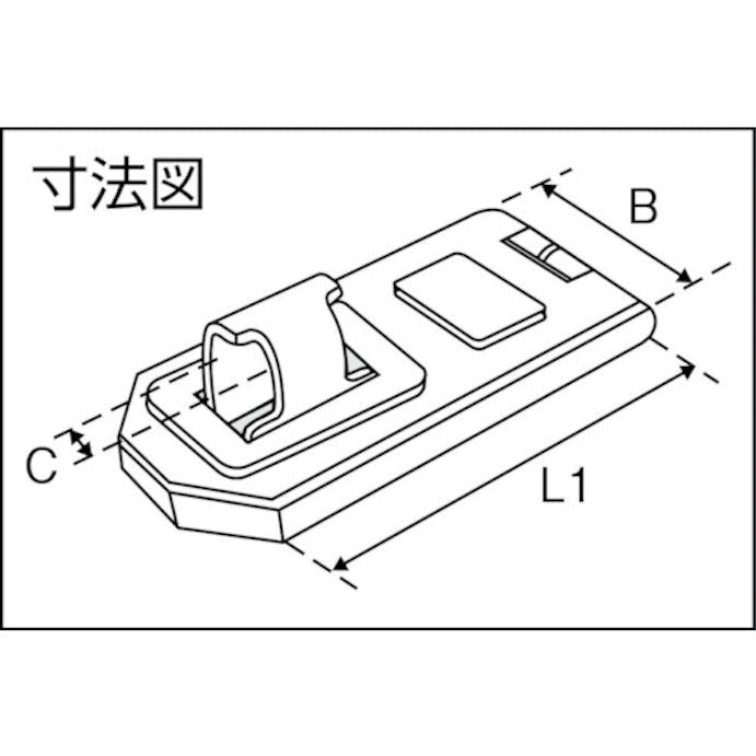 【CAINZ-DASH】アバス社 掛け金（ハスプ）　１４０－１２０ 140-120【別送品】