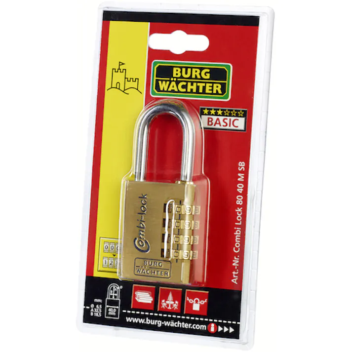 【CAINZ-DASH】BURG WAECHTER社 ワイヤー式ダイヤル南京錠 コンビ ロック 8030SB 2471【別送品】