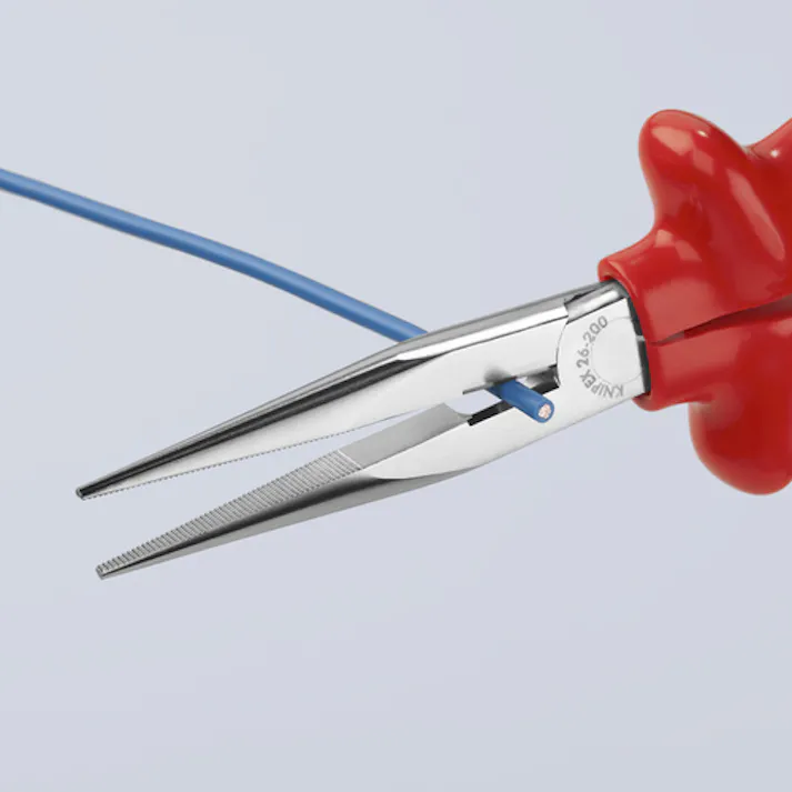 【CAINZ-DASH】KNIPEX社 絶縁1000Vロングラジオペンチ 200mm 2617-200【別送品】