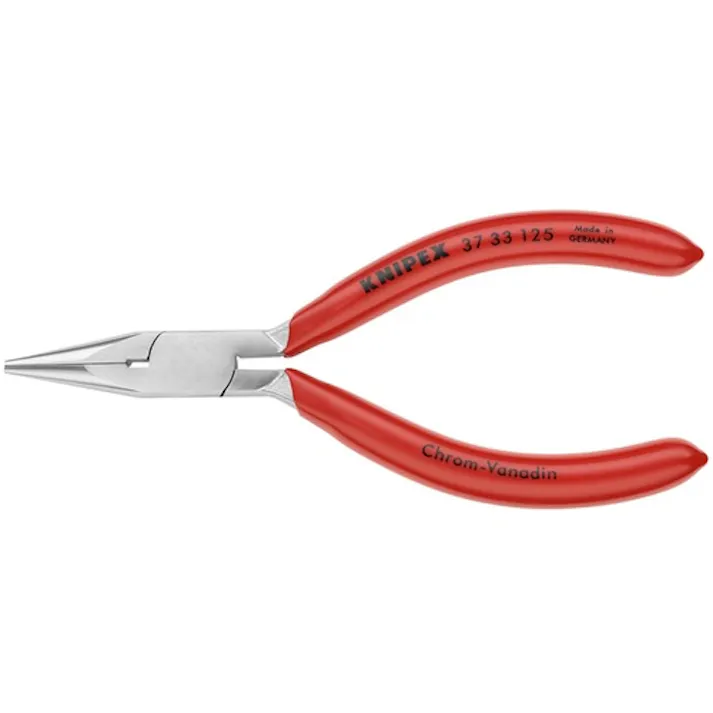 【CAINZ-DASH】KNIPEX社 時計細工用アジャスティングプライヤー 半丸 クロムメッキ仕上げ 3733-125【別送品】