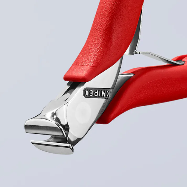 【CAINZ-DASH】KNIPEX社 エレクトロニクスエンドカッティングニッパー フラッシュカット プラスチックハンドル 6411-115【別送品】