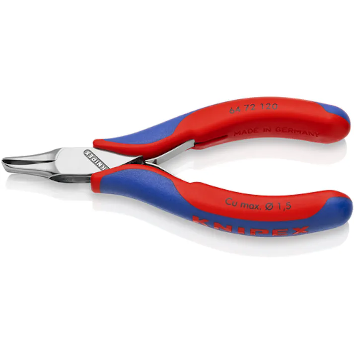 【CAINZ-DASH】KNIPEX社 エレクトロニクスエンドカッティングニッパー オブリケ(35°傾斜) リセス付き 6472-120【別送品】