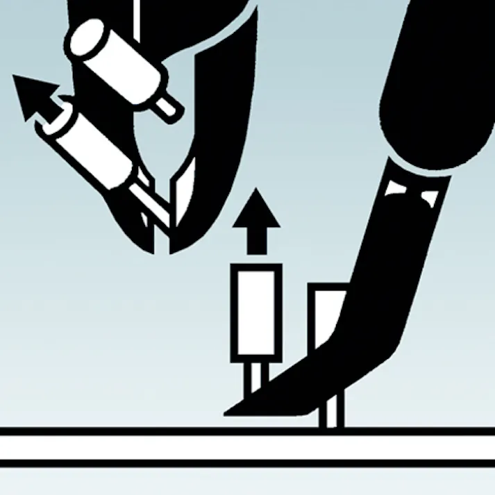 【CAINZ-DASH】KNIPEX社 エレクトロニクスエンドカッティングニッパー オブリケ(35°傾斜) リセス付き 6472-120【別送品】