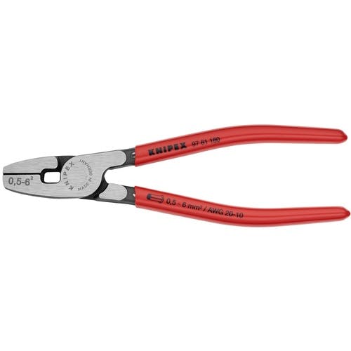 KNIPEX社 9781-180 エンドスリーブ用圧着ペンチ 全長180mm 9781-180 手動圧着工具(圧着工具) KNIPEX社 9781-180 エンドスリーブ用圧着ペンチ 全長180mm 9781-180 手動圧着工具(圧着工具)