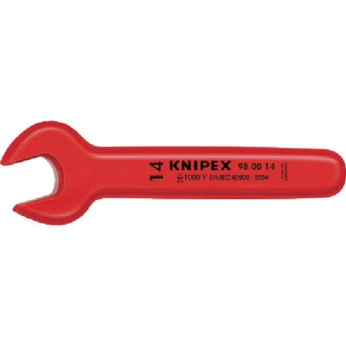 【CAINZ-DASH】ＫＮＩＰＥＸ社 絶縁片口スパナ　１７ｍｍ 9800-17【別送品】