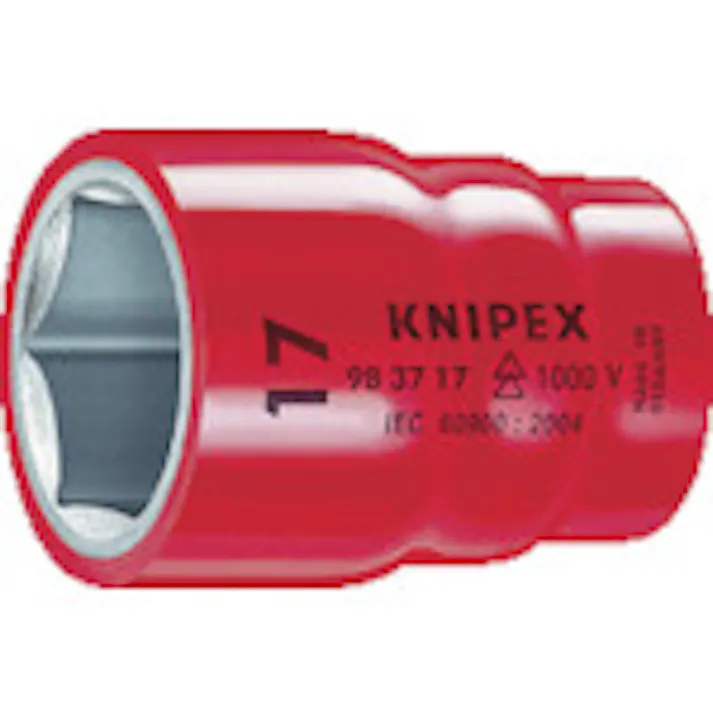 【CAINZ-DASH】KNIPEX社 絶縁ソケット 3/8X7/16mm 9837-7/16【別送品】
