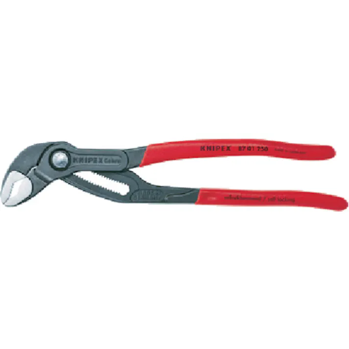 【CAINZ-DASH】KNIPEX社 ウォーターポンププライヤー コブラ 250mm ソフトプラスチックハンドル 8701-250【別送品】
