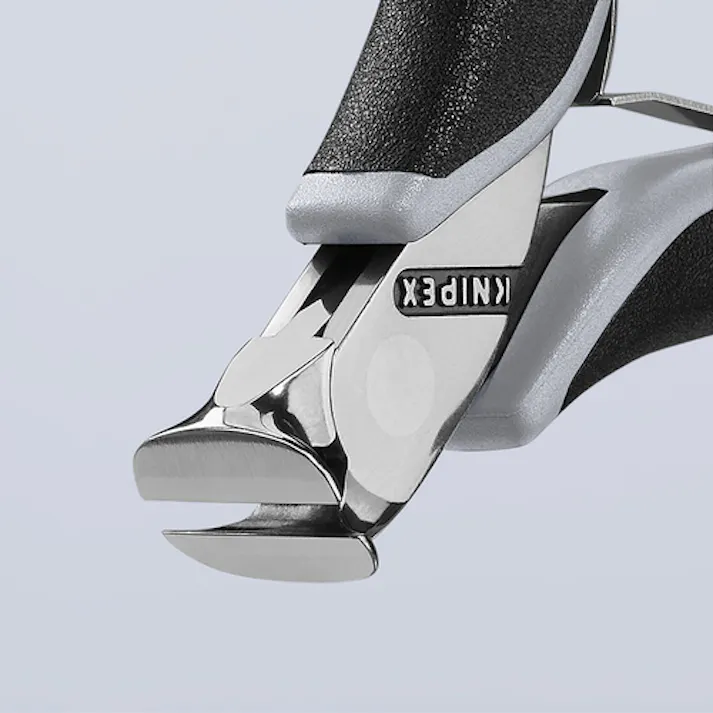 【CAINZ-DASH】KNIPEX社 エレクトロニクスエンドカッティングニッパー フラッシュカット ESDコンフォートハンドル(静電気防止) 6412-115ESD【別送品】