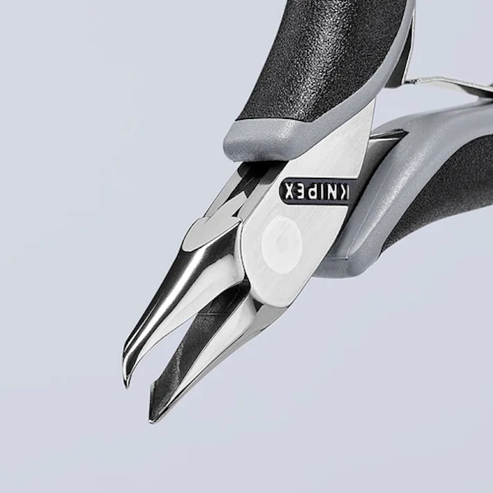 【CAINZ-DASH】KNIPEX社 エレクトロニクスエンドカッティングニッパー オブリケ(65°傾斜) ESDハンドル(静電気防止) 6462-120ESD【別送品】