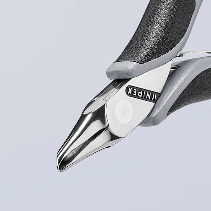 【CAINZ-DASH】KNIPEX社 エレクトロニクスエンドカッティングニッパー オブリケ(65°傾斜) ESDハンドル(静電気防止) 6462-120ESD【別送品】