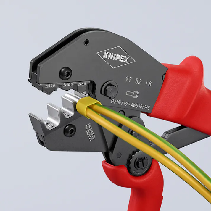 【CAINZ-DASH】KNIPEX社 圧着ペンチ 9752-18【別送品】