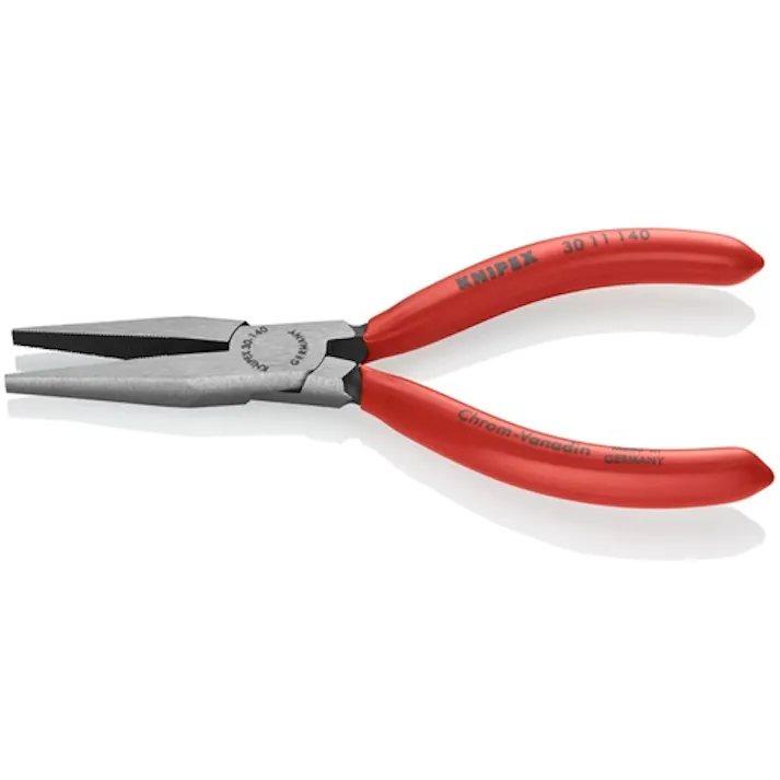 【CAINZ-DASH】KNIPEX社 ロングノーズプライヤー 平口 プラスチックハンドル 140mm 3011-140【別送品】