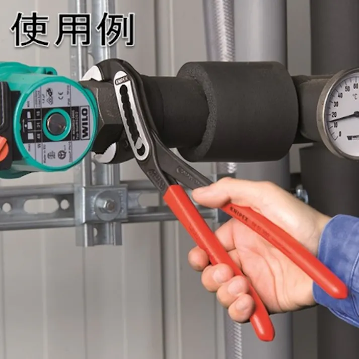 【CAINZ-DASH】KNIPEX社 ウォーターポンププライヤー アリゲーター プラスチックハンドル 300mm 8801-300【別送品】