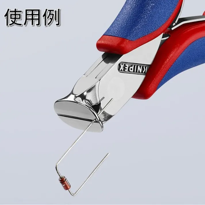 【CAINZ-DASH】KNIPEX社 エレクトロニクスエンドカッティングニッパー コンフォートハンドル 6402-115【別送品】