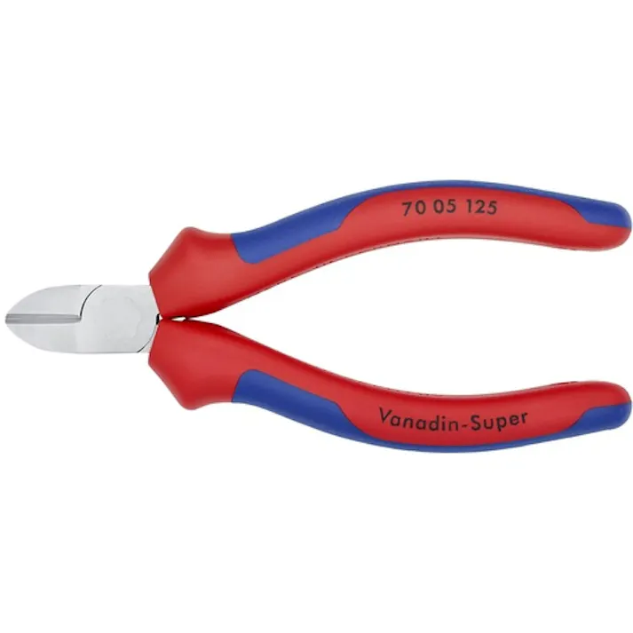 【CAINZ-DASH】KNIPEX社 電工ニッパー コンフォートハンドル クロムメッキ 125mm 7005-125【別送品】