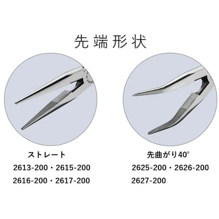 【CAINZ-DASH】KNIPEX社 ロングラジオペンチ プラスチックハンドル クロムメッキ 2613-200【別送品】