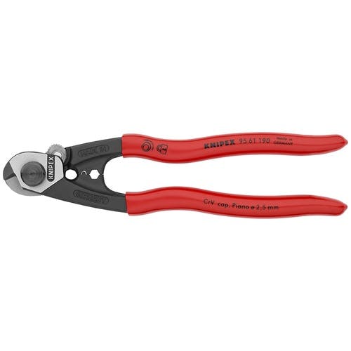 KNIPEX社 ワイヤーロープカッター 190mm 9561-190 ワイヤカッター KNIPEX社 ワイヤーロープカッター 190mm 9561-190 ワイヤカッター