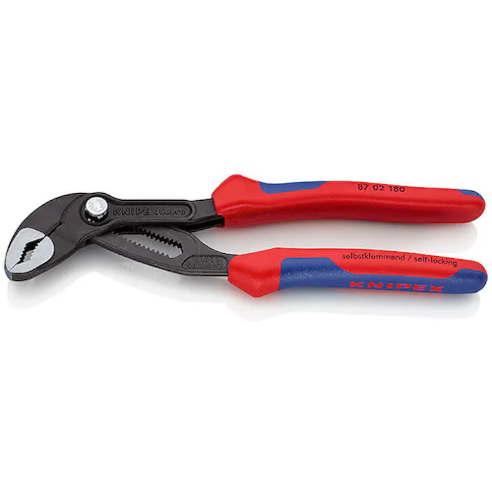 【CAINZ-DASH】KNIPEX社 ウォーターポンププライヤー コブラ コンフォートハンドル 180mm 8702-180【別送品】
