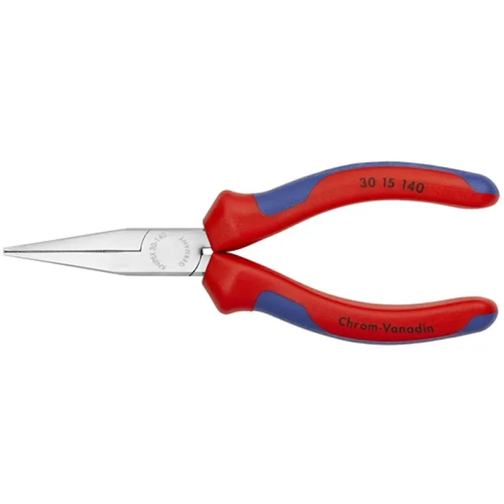 【CAINZ-DASH】KNIPEX社 ロングノーズプライヤー 平口 コンフォートハンドル 140mm 3015-140【別送品】