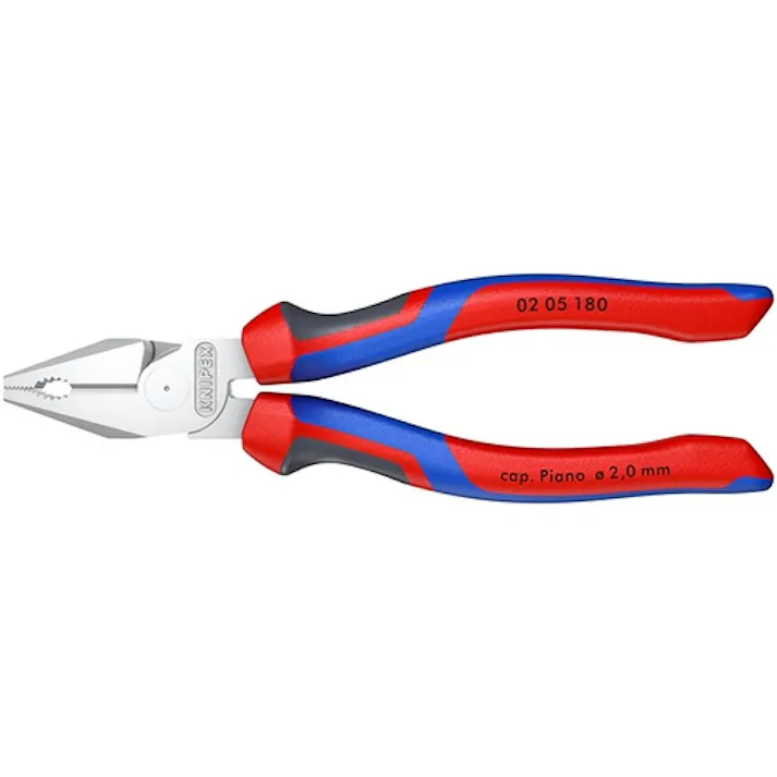 【CAINZ-DASH】KNIPEX社 強力型ペンチ コンフォートハンドル クロムメッキ 180mm 0205-180【別送品】