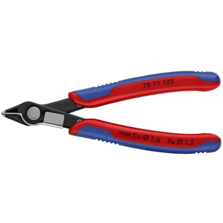 【CAINZ-DASH】KNIPEX社 エレクトロニクス スーパーニッパー リードキャッチャー付き バーニッシュ 7871-125【別送品】