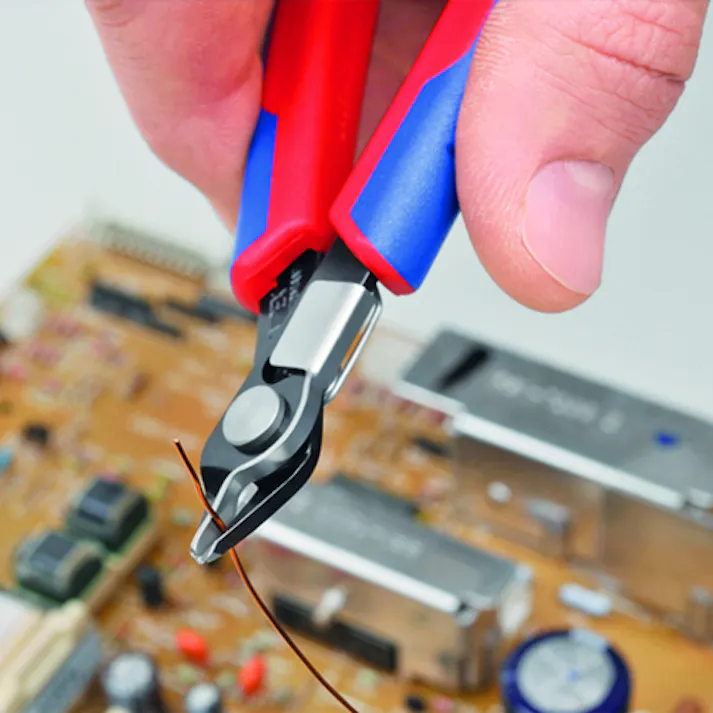 【CAINZ-DASH】KNIPEX社 エレクトロニクス スーパーニッパー リードキャッチャー付き バーニッシュ 7871-125【別送品】