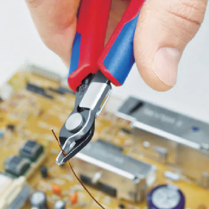 【CAINZ-DASH】KNIPEX社 エレクトロニクス スーパーニッパー リードキャッチャー付き バーニッシュ 7871-125【別送品】