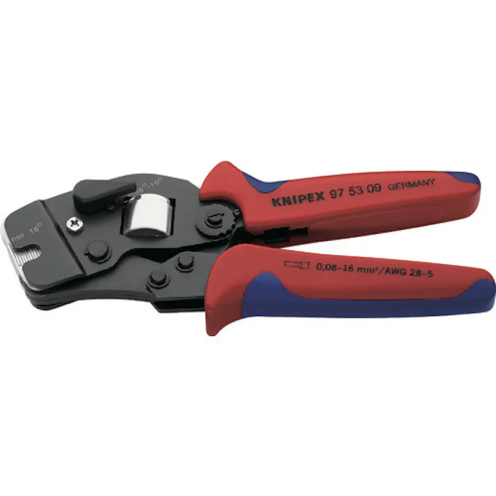 【CAINZ-DASH】KNIPEX社 9753-09 ワイヤーエンドスリーブ圧着ペンチ 9753-09【別送品】