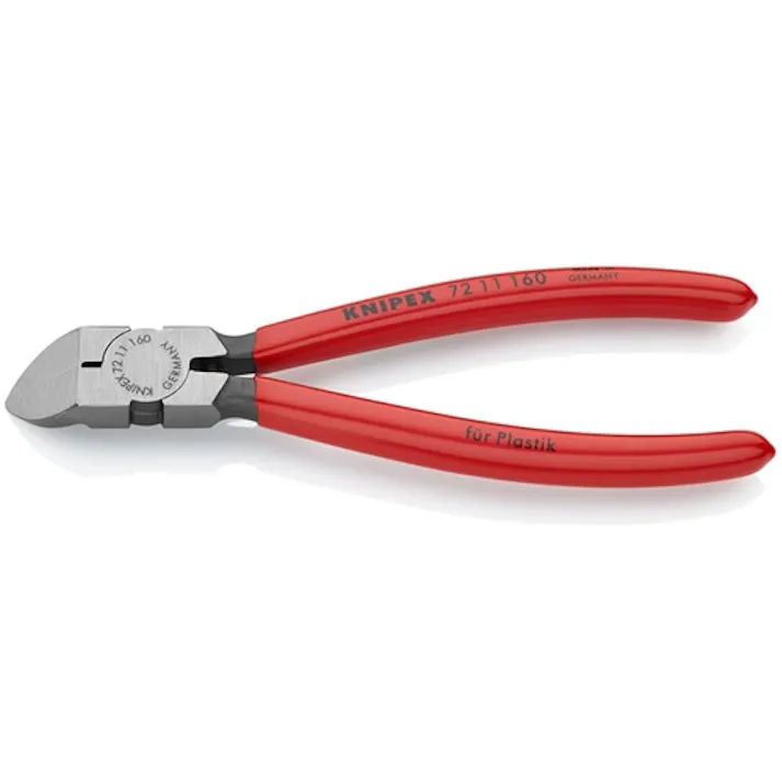 【CAINZ-DASH】KNIPEX社 プラスチック用ニッパー 45度ベント 160mm 7211-160【別送品】