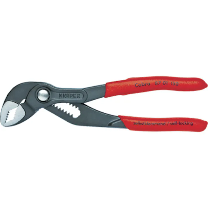 【CAINZ-DASH】KNIPEX社 ウォーターポンププライヤー コブラ 150mm ソフトプラスチックハンドル 8701-150【別送品】
