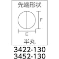 【CAINZ-DASH】ＫＮＩＰＥＸ社 精密用プライヤー　半丸　１３０ｍｍ 3422-130【別送品】