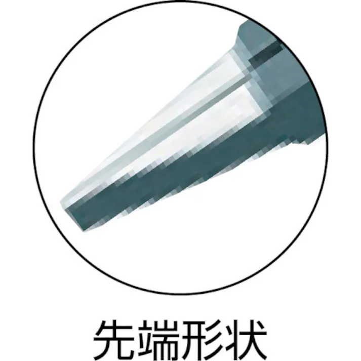 【CAINZ-DASH】KNIPEX社 ESD精密用プライヤー 半丸 135mm 3422-130ESD【別送品】