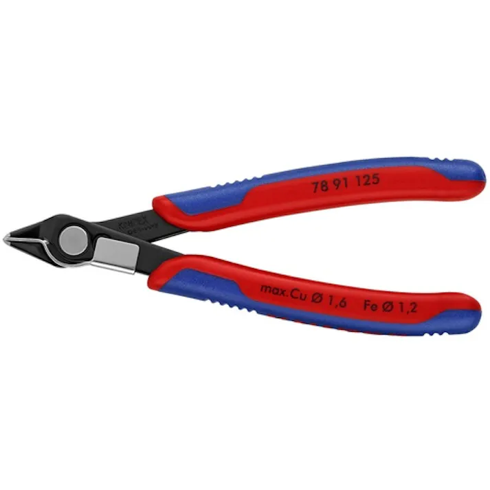 【CAINZ-DASH】KNIPEX社 エレクトロニクス スーパーニッパー リードキャッチャー付き バーニッシュ 7891-125【別送品】