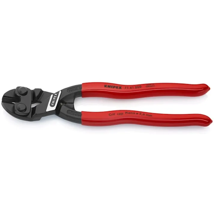 【CAINZ-DASH】KNIPEX社 200mm ミニクリッパー リセス付 先端20度ベント 7141-200【別送品】