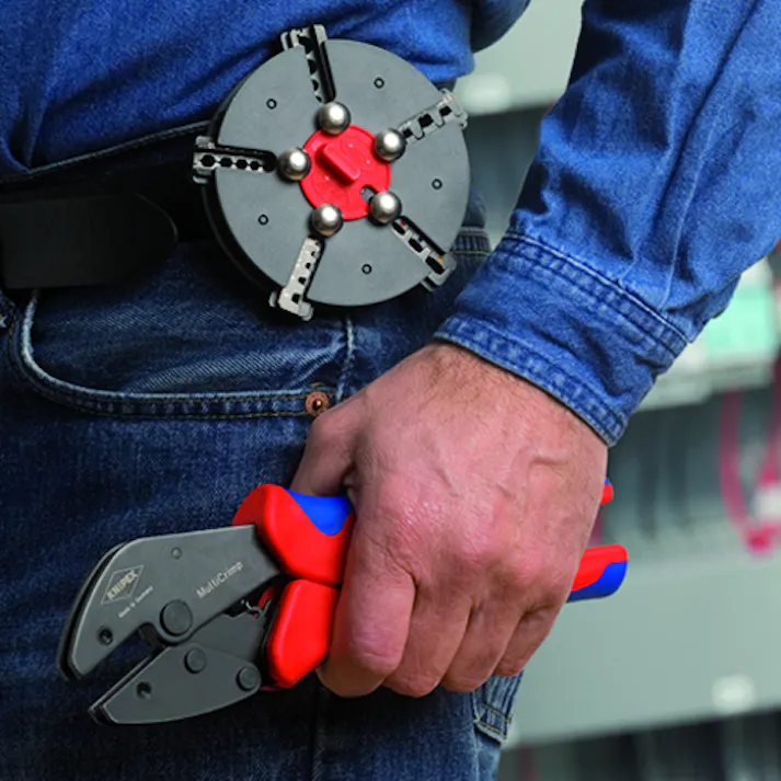 【CAINZ-DASH】KNIPEX社 マルチクリンプ マガジン付圧着工具 9733-01【別送品】