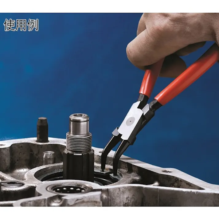 【CAINZ-DASH】KNIPEX社 穴用スナップリングプライヤー 45度 4431-J22【別送品】