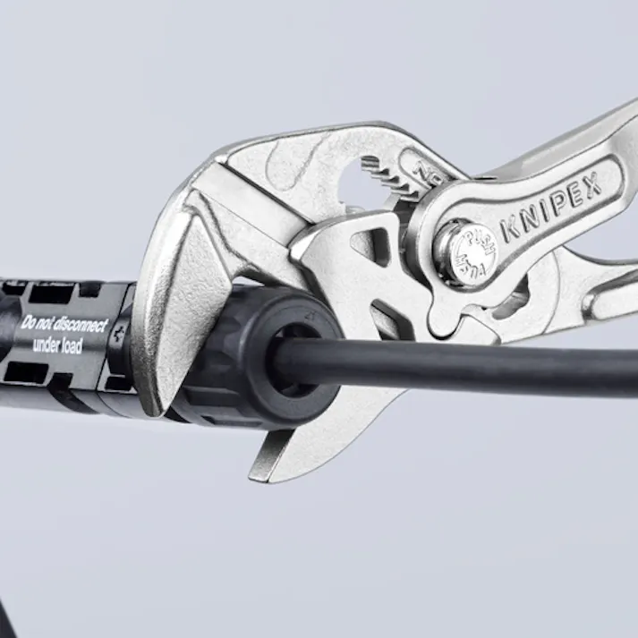 【CAINZ-DASH】KNIPEX社 プライヤーレンチ ソフトプラスチックハンドル クロムメッキ 150mm 8603-150【別送品】