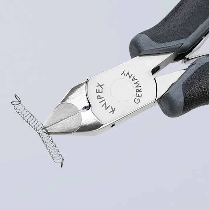 【CAINZ-DASH】KNIPEX社 ESD超硬刃エレクトロニクスニッパー 120mm 静電気防止 小ベベル付き 7732-120HESD【別送品】