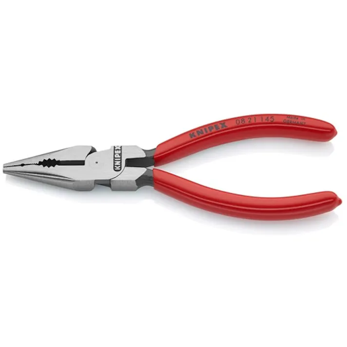 【CAINZ-DASH】KNIPEX社 ニードルノーズペンチ プラスチックハンドル 145mm 0821-145【別送品】