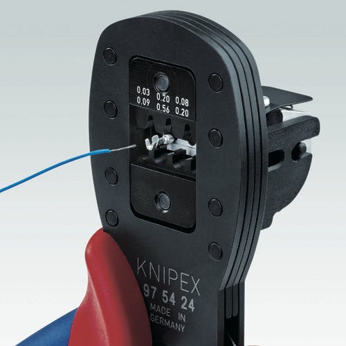 KNIPEX 9754-26 Mini-Fit(R)用平行圧着ペンチ 全長190mm 9754-26-