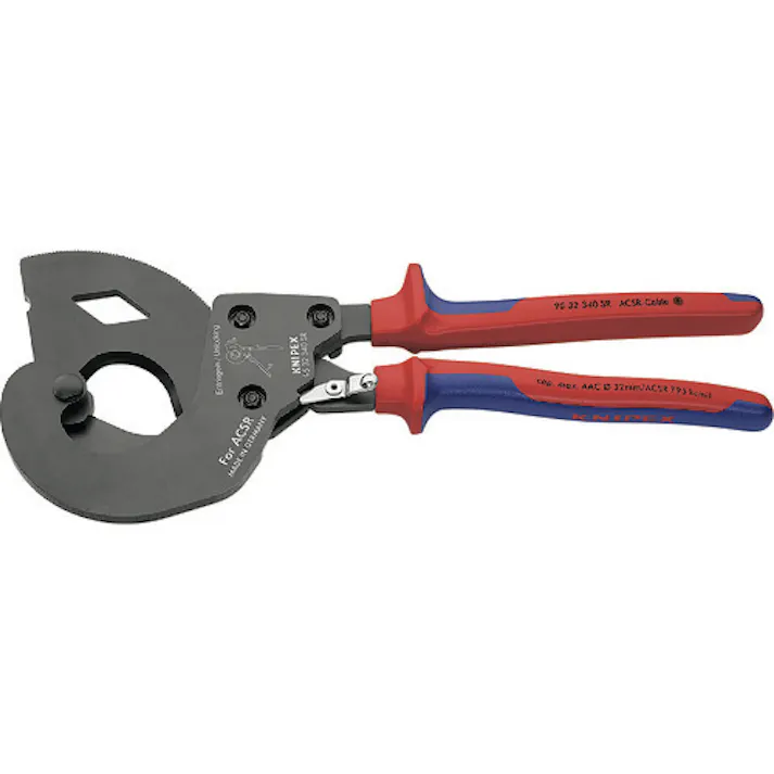 【CAINZ-DASH】KNIPEX社 ラチェットケーブルカッター(ACSR線用) 9532-340SR【別送品】