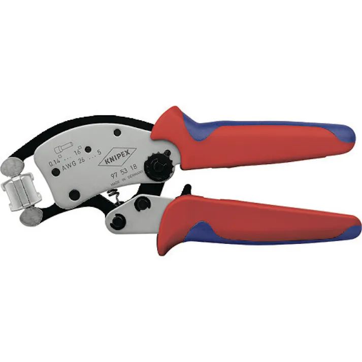 【CAINZ-DASH】KNIPEX社 マルチアジャストワイヤーエンド圧着ペンチ 9753-18【別送品】