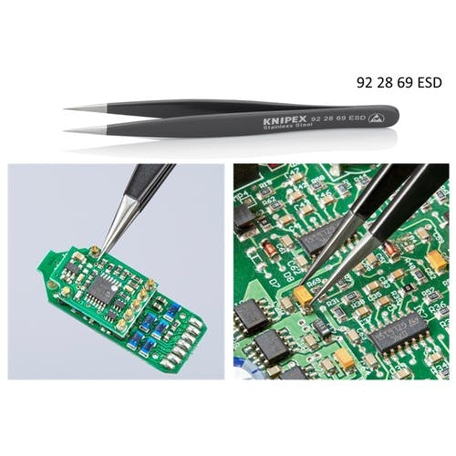 CAINZ-DASH】KNIPEX社 汎用ピンセット5本組セット 静電気対策