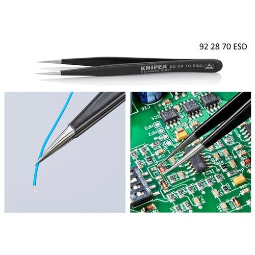 CAINZ-DASH】KNIPEX社 汎用ピンセット5本組セット 静電気対策