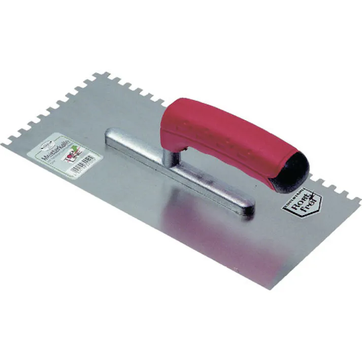 【CAINZ-DASH】KRONEN HANSA社 ステンレス鏝 トップライン 130X280mm 溝幅6X6mm 630040【別送品】