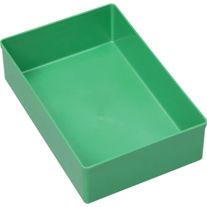 【CAINZ-DASH】allit社 プラスチックボックス Allitパーツケース EuroPlus用 緑 108X162X45mm 456303【別送品】