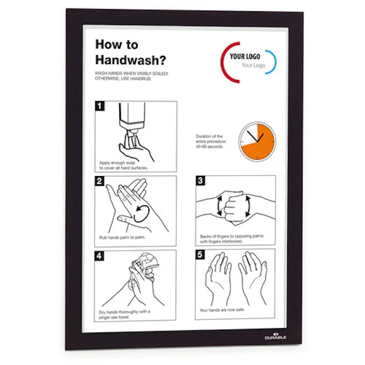 【CAINZ-DASH】プリコ DURAFRAME マグネットA3 ブラック DURABLE-486801【別送品】