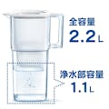 BRITA ブリタ ポット型浄水器 リクエリ マクストラプラスカートリッジ1個付き(販売終了)