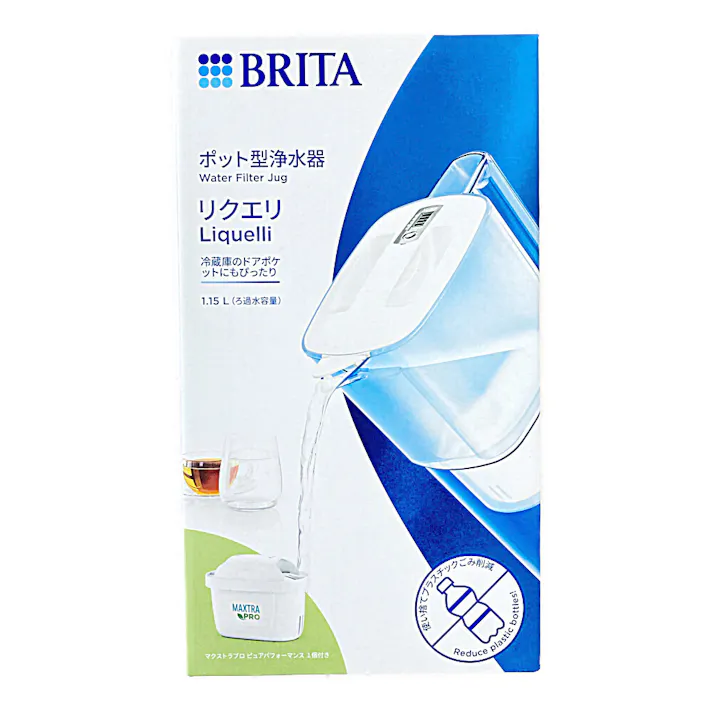 ブリタ ポット型浄水器 リクエリ マクストラプロ カートリッジ1個付き